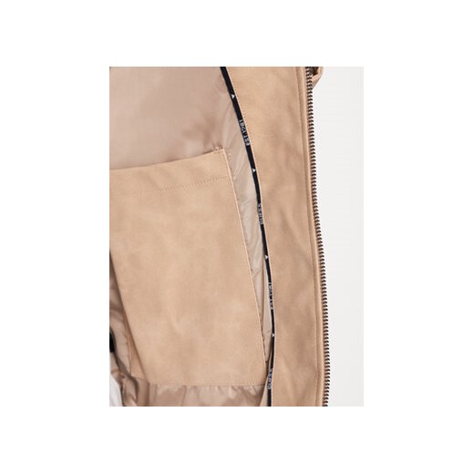 Guess Kurtka z imitacji skóry M3YL00 WFHA0 Brązowy Regular Fit Guess M MODIVO