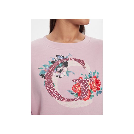 Guess Bluza W4RQ11 K9Z21 Różowy Regular Fit Guess M MODIVO