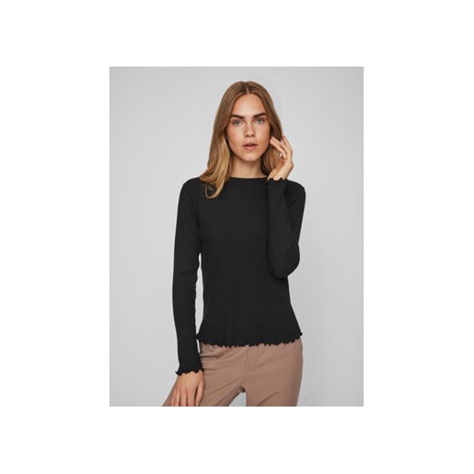 Vila Bluzka Thessa 14084649 Czarny Regular Fit Vila XS MODIVO