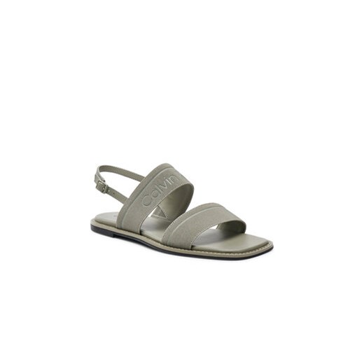 Calvin Klein Sandały Flat Sandal He HW0HW01990 Szary Calvin Klein 41 MODIVO