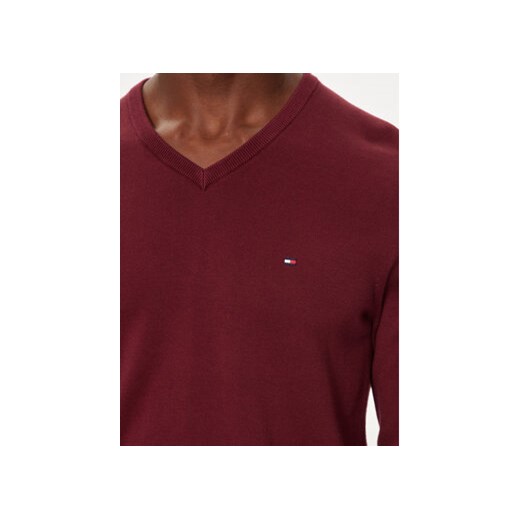 Tommy Hilfiger Sweter MW0MW14745 Bordowy Regular Fit Tommy Hilfiger S MODIVO