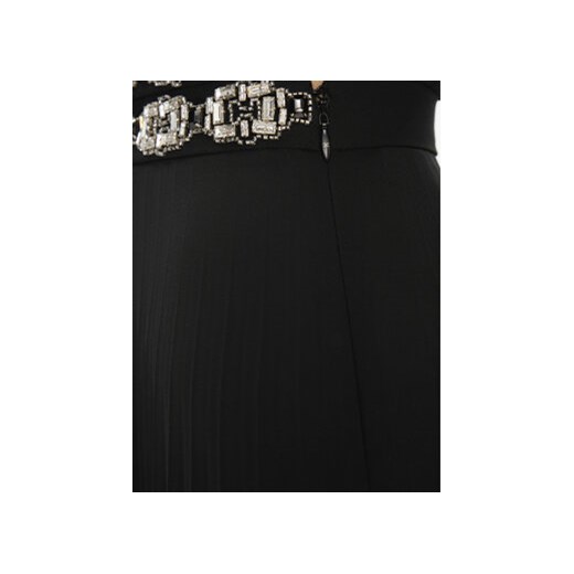 Elisabetta Franchi Spódnica plisowana GO-050-37E2-V400 Czarny Regular Fit Elisabetta Franchi 38 MODIVO