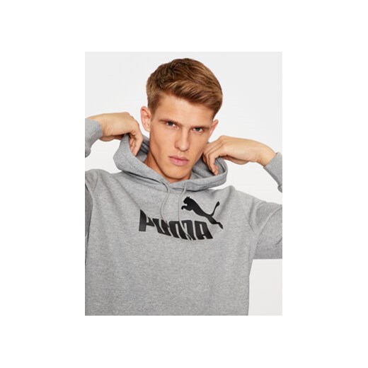Puma Bluza Ess Big Logo 586686 Szary Regular Fit Puma L MODIVO