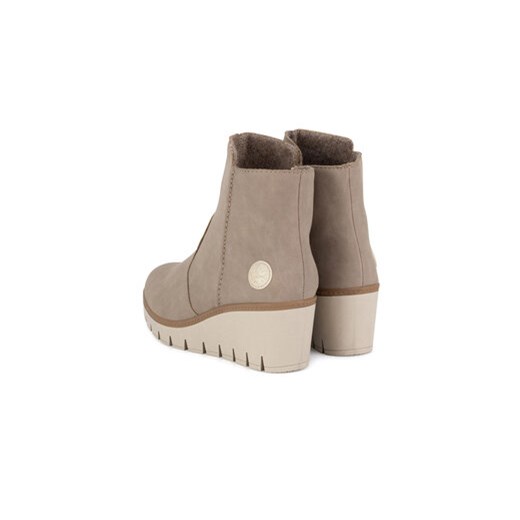 Rieker Botki Y5065-64 Beżowy Rieker 40 MODIVO