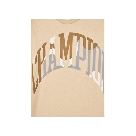 Champion T-Shirt 306362 Beżowy Regular Fit Champion XS MODIVO