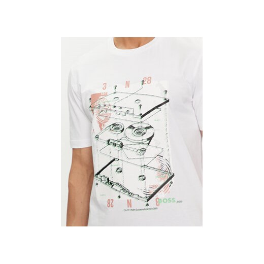 Boss T-Shirt Te_Cassatte 50516003 Biały Regular Fit XL MODIVO