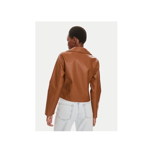 Brave Soul Kurtka z imitacji skóry LJK-SVEATAN Brązowy Straight Fit 44 MODIVO