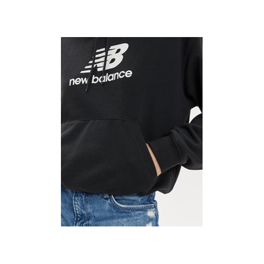 New Balance Bluza WT41504 Czarny Oversize New Balance XS MODIVO