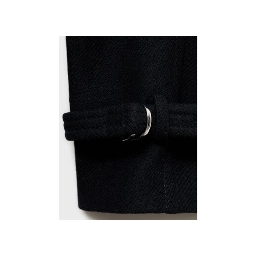 Mango Płaszcz wełniany 87040454 Czarny Oversize Mango M MODIVO