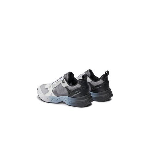 Calvin Klein Jeans Sneakersy Retro Tennis Low Lace Mix Ml Sat YW0YW01307 Czarny 37 MODIVO
