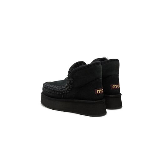Mou Śniegowce Mini Eskimo Platform Boot FW681000A Czarny Mou 39 MODIVO