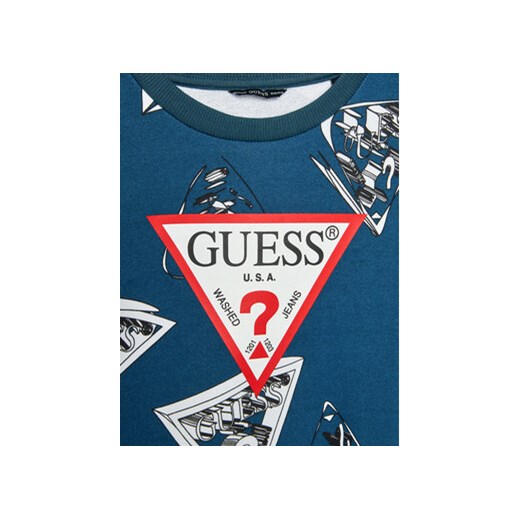 Guess Bluza L3BQ00 KAD73 Niebieski Regular Fit Guess 7Y MODIVO