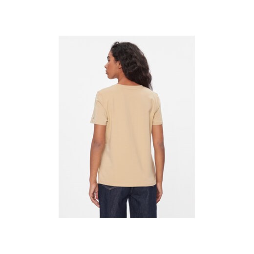 Tommy Hilfiger T-Shirt 1985 WW0WW37877 Beżowy Regular Fit Tommy Hilfiger L MODIVO