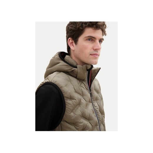 Tom Tailor Kamizelka 1041313 Zielony Regular Fit ze sklepu MODIVO w kategorii Kamizelki męskie - zdjęcie 176701466