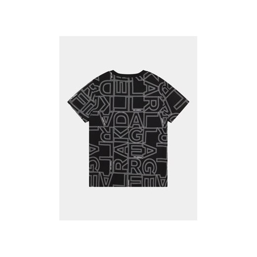Karl Lagerfeld Kids T-Shirt Z25414 S Czarny Regular Fit 8Y MODIVO