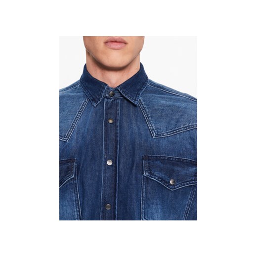 Boss Koszula jeansowa 50489489 Granatowy Relaxed Fit M MODIVO