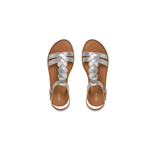 Geox Sandały J Sandal Karly Girl J4535H 0NFQD C1007 S Srebrny Geox 28 MODIVO