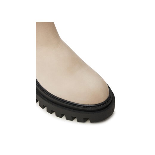 Calvin Klein Jeans Sztyblety Flatform Chelsea Boot Mg Nb YW0YW01684 Beżowy 38 MODIVO