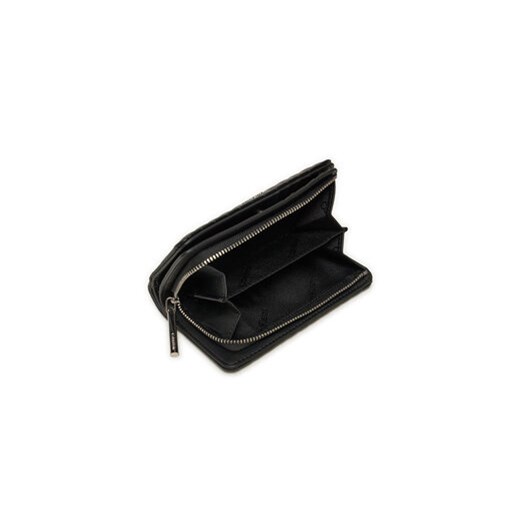 Calvin Klein Duży Portfel Damski Mini Line Quilt Medium Bifold K60K613063 Czarny Calvin Klein uniwersalny MODIVO