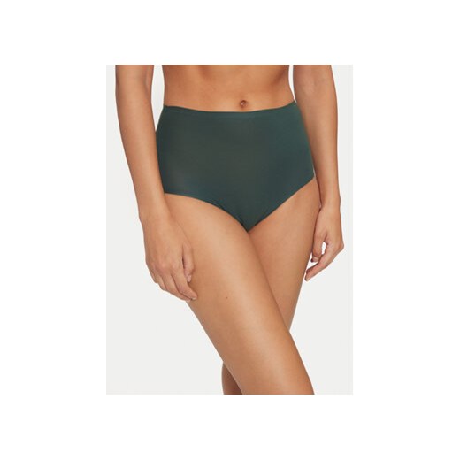 Chantelle Figi klasyczne z wysokim stanem Soft Stretch C26470 Zielony ze sklepu MODIVO w kategorii Majtki damskie - zdjęcie 176707095