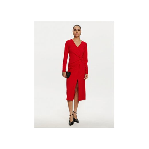 Joseph Ribkoff Sukienka koktajlowa 243308 Czerwony Slim Fit 44 MODIVO