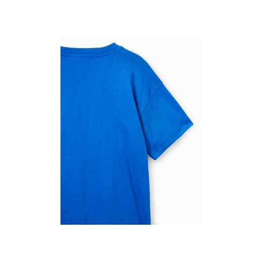Desigual T-Shirt 23SBTK09 Niebieski Regular Fit Desigual 7_8Y MODIVO