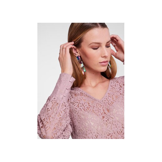 Pieces Bluzka 17135411 Różowy Regular Fit Pieces S MODIVO