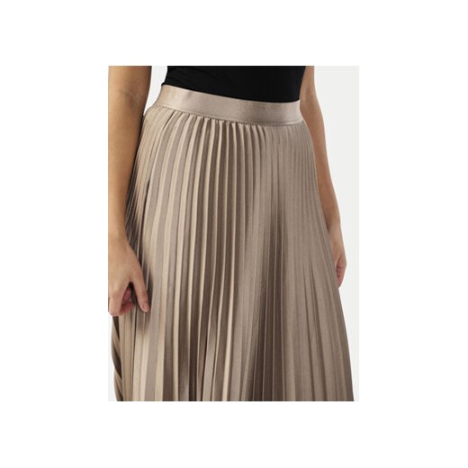 YAS Spódnica plisowana Celine 26032184 Beżowy Regular Fit Yas M MODIVO