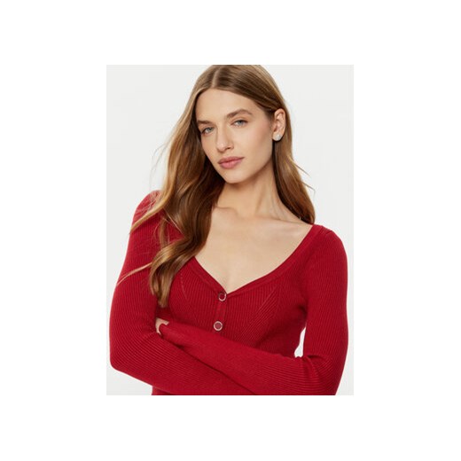 Guess Kardigan W5RR08 Z2V62 Czerwony Regular Fit Guess M MODIVO