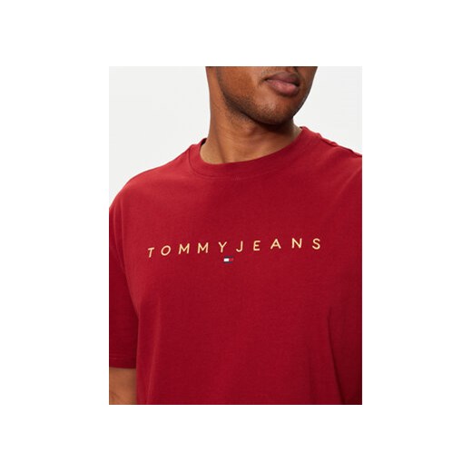 Tommy Jeans T-Shirt DM0DM19694 Czerwony Regular Fit Tommy Jeans L MODIVO