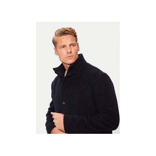 Tommy Hilfiger Płaszcz wełniany MW0MW37956 Granatowy Regular Fit Tommy Hilfiger XXL MODIVO