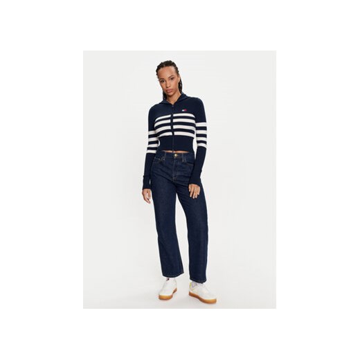 Tommy Jeans Sweter DW0DW18524 Granatowy Slim Fit Tommy Jeans L MODIVO