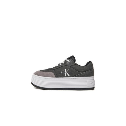Calvin Klein Jeans Sneakersy Bold Platf Low Lace Mix Ml Btw YW0YW01433 Czarny 39 MODIVO