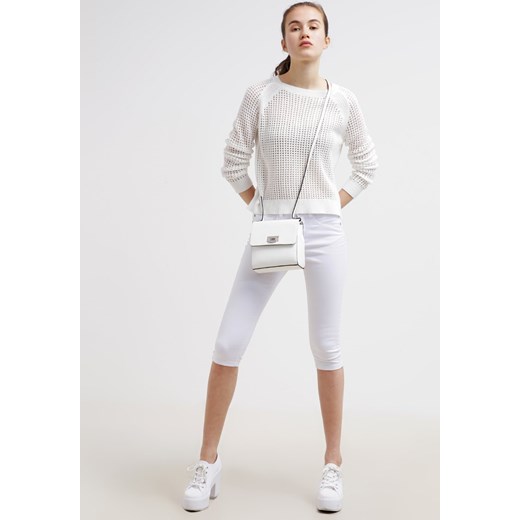 ONLY ONLULTIMATE Spodnie materiałowe white zalando szary bawełna