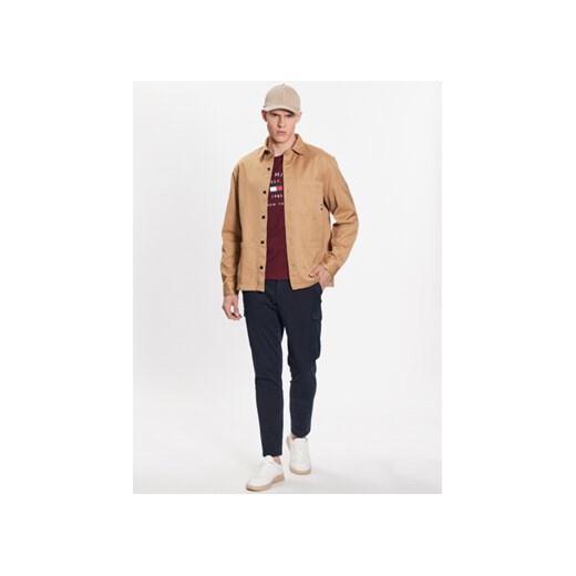 Tommy Hilfiger Kurtka jeansowa Solid MW0MW31773 Brązowy Regular Fit Tommy Hilfiger L MODIVO