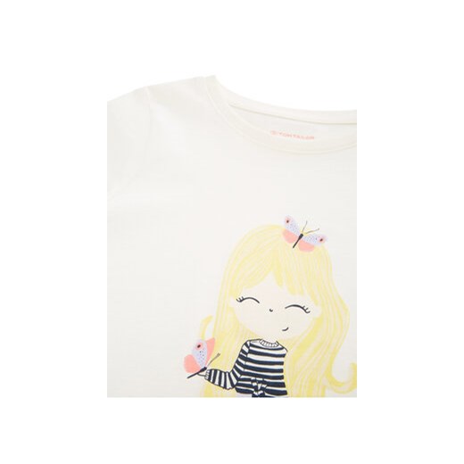 Tom Tailor T-Shirt 1035196 Biały Tom Tailor 92_98 MODIVO