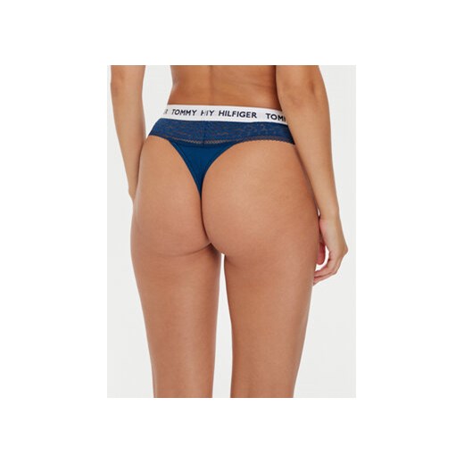 Tommy Hilfiger Stringi UW0UW05619 Niebieski Tommy Hilfiger XS MODIVO