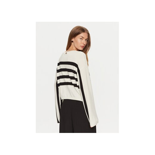 TWINSET Sweter 241TE3020 Biały Regular Fit Twinset L MODIVO
