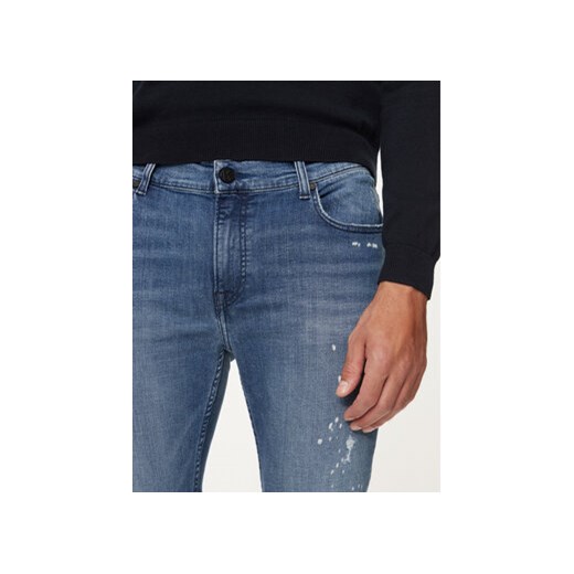 KARL LAGERFELD Jeansy 265801 544832 Granatowy Slim Fit Karl Lagerfeld 34_34 MODIVO