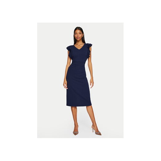 Vila Sukienka koktajlowa Clara 14100344 Granatowy Slim Fit Vila XXL MODIVO