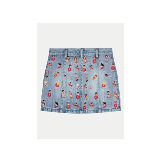 Guess Spódnica jeansowa J4GD19 D45E0 Niebieski Regular Fit Guess 12Y MODIVO