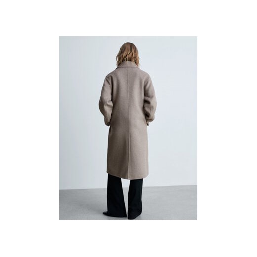 Mango Płaszcz wełniany Picarol 87050427 Beżowy Oversize Mango L MODIVO