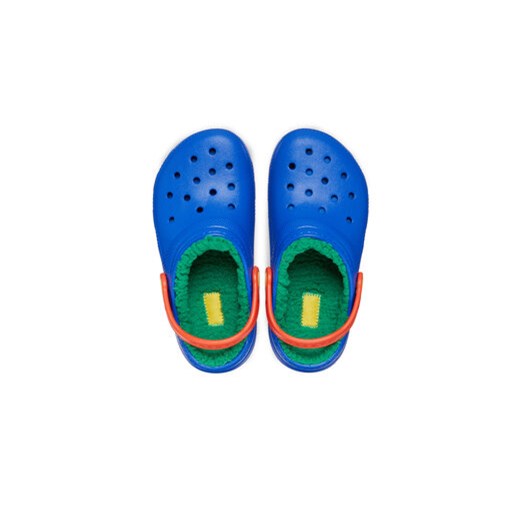 Crocs Klapki Classic Lined Clog Kids 207010 Niebieski Crocs 38_39 MODIVO