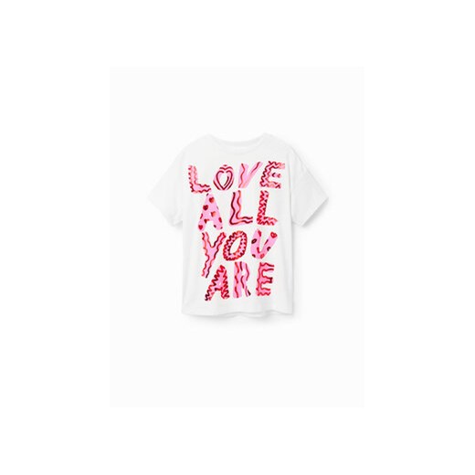 Desigual T-Shirt 23SGTK21 Écru Regular Fit Desigual 5_6Y MODIVO
