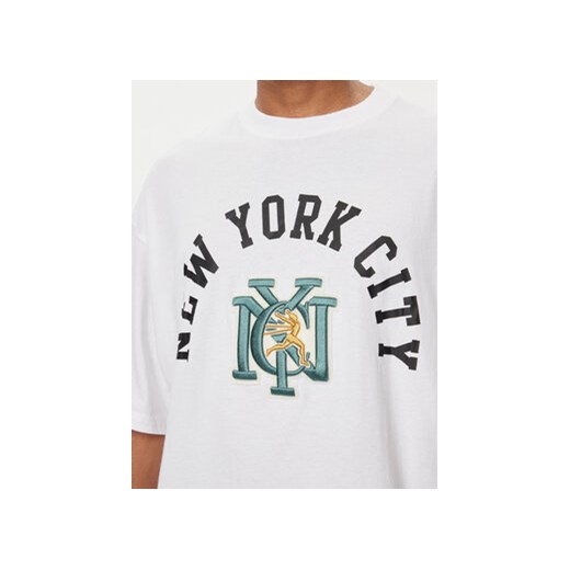 Champion T-Shirt 220003 Biały Boxy Fit Champion L MODIVO