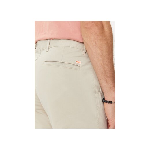 Boss Chinosy Chino_Slim 50510933 Beżowy Slim Fit 33_30 MODIVO