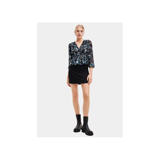 Desigual Bluzka 23WWBW06 Niebieski Regular Fit Desigual S MODIVO
