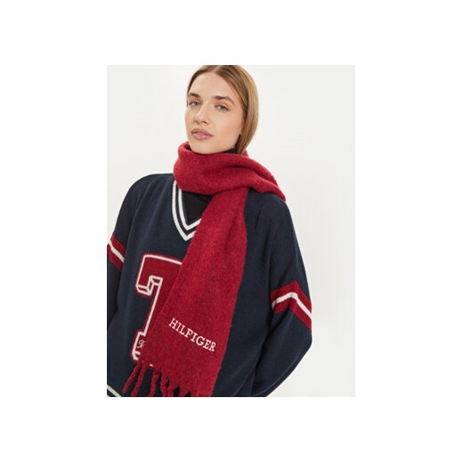 Tommy Hilfiger Szalik Monotype AU0AU01935 Bordowy Tommy Hilfiger one size MODIVO