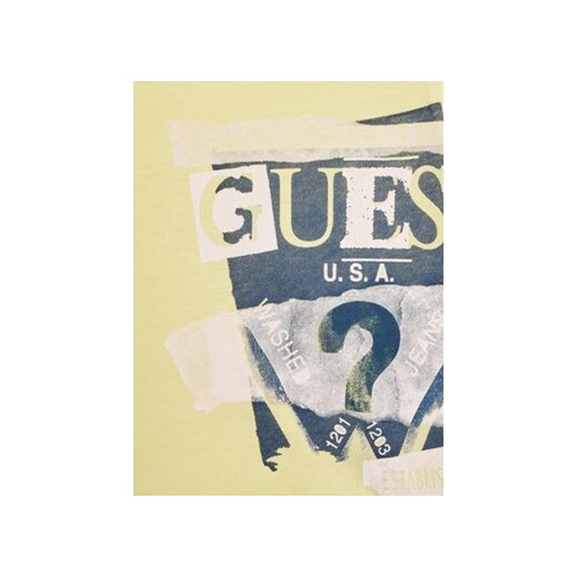 Guess T-Shirt I3GI00 K8HM0 Żółty Regular Fit Guess 12M MODIVO