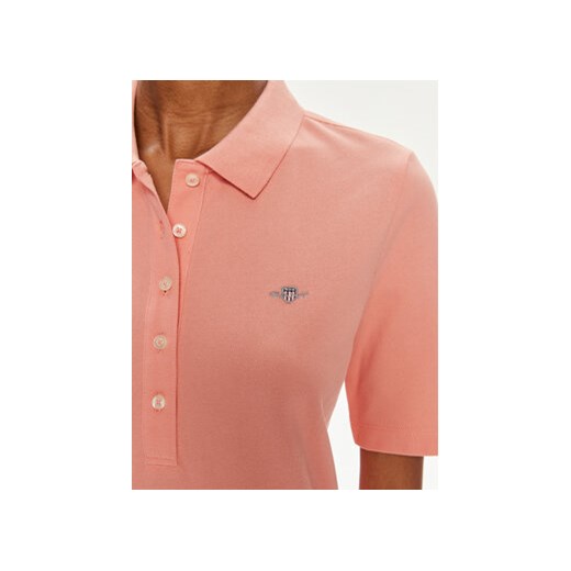 Gant Sukienka codzienna Shield 4200846 Koralowy Slim Fit Gant S MODIVO